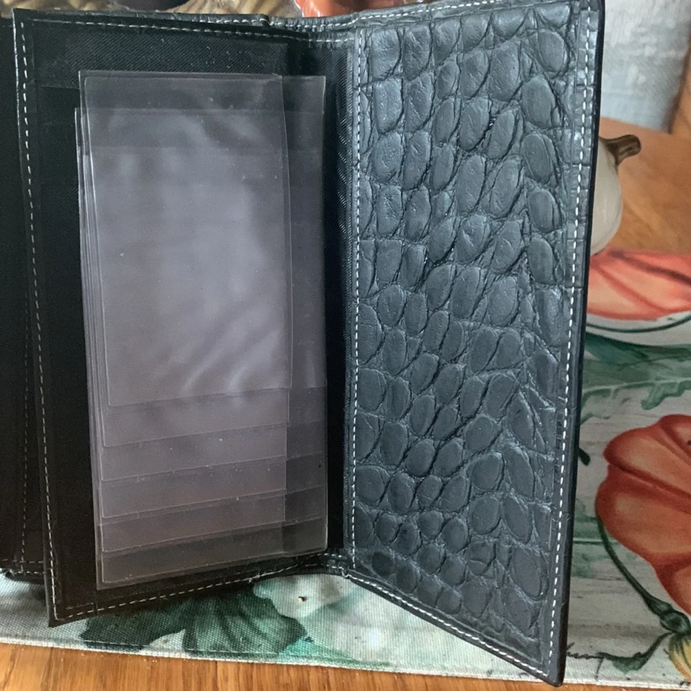 Dooney & Bourke Leather Reptile Print Wallet